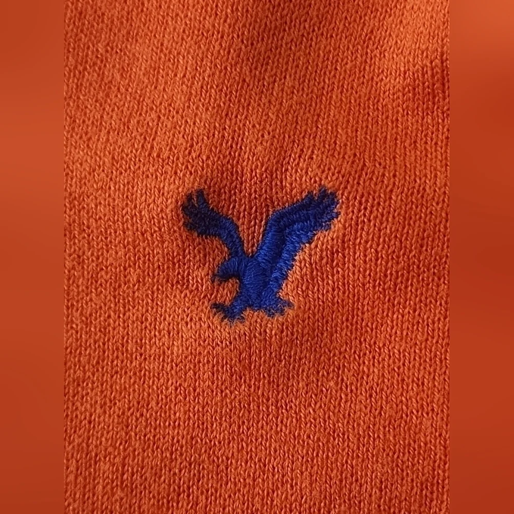 American Eagle Outfitter Vintage fit orange v-neck light sweater mens me…